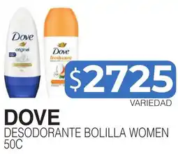 Masivos Dove desodorante bolilla women oferta