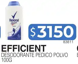 Masivos Efficient desodorante pedico polvo oferta