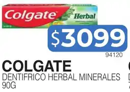 Masivos Colgate dentifrico herbal minerales oferta