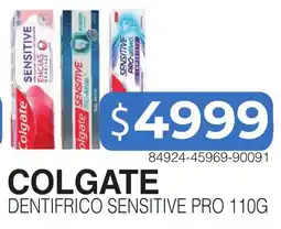 Masivos Colgate dentifrico sensitive pro oferta