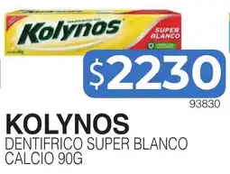 Masivos Kolynos dentifrico super blanco calcio oferta