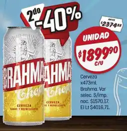 El Nene brahma cerveza oferta