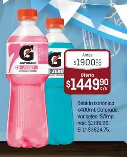 El Nene Gatorade bebida isotónica oferta