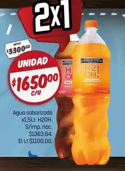 El Nene H20h! agua saborizada oferta