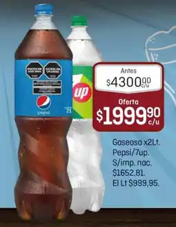 El Nene Pepsi/7up gaseosa oferta
