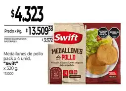 La Anonima Swift medallones de pollo oferta