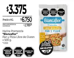 La Anonima Blancaflor harina premezcla pan y pizza libre de gluten oferta