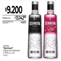 La Anonima Sernova vodka todos los sabores oferta