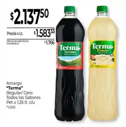 La Anonima Terma amargo regular cero todos los sabores oferta