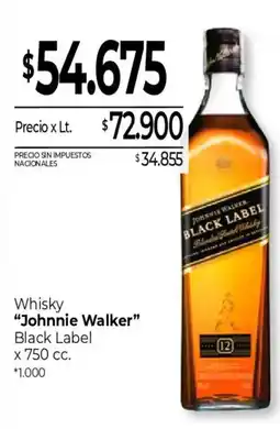 La Anonima Johnnie Walker Black Label oferta