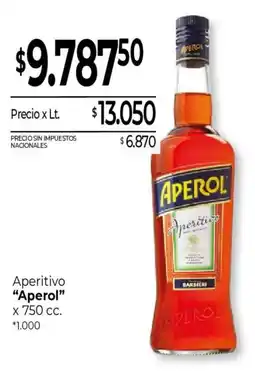 La Anonima Aperol aperitivo oferta