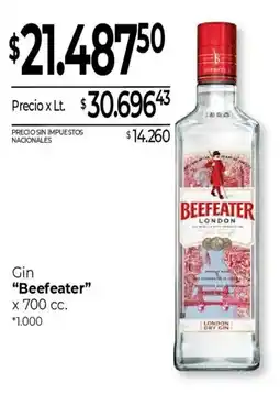La Anonima Beefeater gin oferta