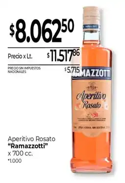 La Anonima Ramazzotti aperitivo rosato oferta