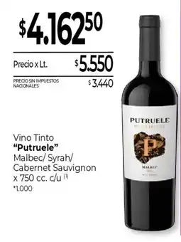 La Anonima Putruele vino tinto oferta