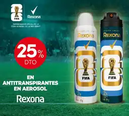 La Anonima Rexona antitranspirantes en aerosol oferta