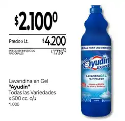 La Anonima Ayudin lavandina en gel oferta