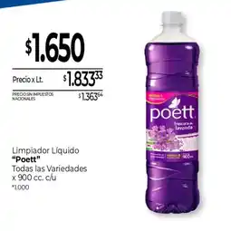 La Anonima Poett limpiador líquido oferta