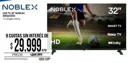 La Anonima Noblex led tv 32" oferta