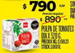 Supermercados DIA Dio pulpa de tomates oferta