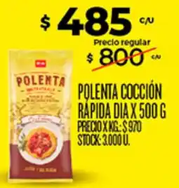 Supermercados DIA Polenta cocción rápida día oferta