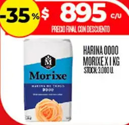 Supermercados DIA Morixe harina de trigo 0000 oferta