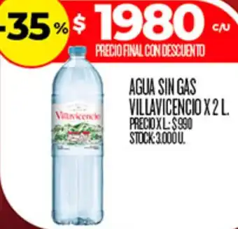 Supermercados DIA Villavicencio agua sin gas oferta