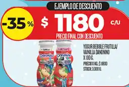 Supermercados DIA Danonino yogur bebible frutilla vainilla oferta
