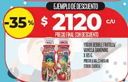 Supermercados DIA Danonino yogur bebible frutilla vainilla oferta