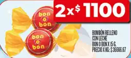 Supermercados DIA Bon o bon bombón relleno con leche oferta