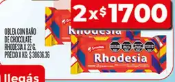 Supermercados DIA Rhodesia oblea con baño de chocolate oferta