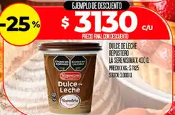 Supermercados DIA La serenisima dulce de leche repostero oferta