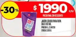 Supermercados DIA Jabón líquido para ropa oferta