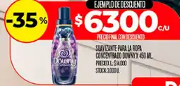 Supermercados DIA Downy suavizante para la ropa concentrado oferta