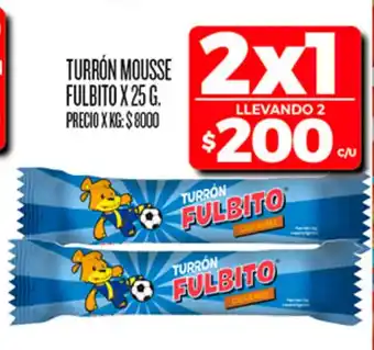 Supermercados DIA Fulbito turrón mousse oferta
