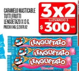 Supermercados DIA Lengüetazo caramelo masticable tutti frutti oferta