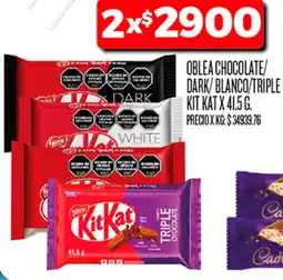 Supermercados DIA KitKat oblea chocolate/dark/blanco/triple oferta