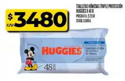 Supermercados DIA Huggies toallitas húmedas triple protección oferta