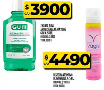 Supermercados DIA Gum enjuague bucal antibacterial menta suave oferta