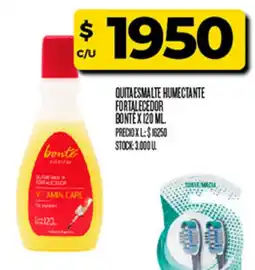 Supermercados DIA Bonte quitaesmalte humectante fortalecedor oferta