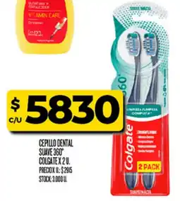 Supermercados DIA Colgate cepillo dental suave 360° oferta