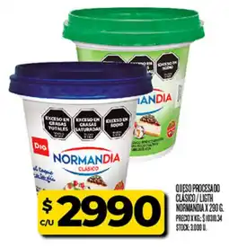 Supermercados DIA Normandia queso procesado clásico / light oferta