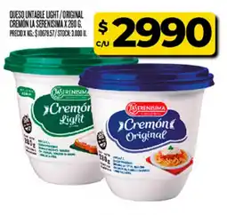 Supermercados DIA Cremón queso untable light / original oferta
