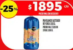 Supermercados DIA Rey oro pan blanco lacteado oferta