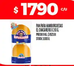 Supermercados DIA El chacarero pan para hamburguesas oferta