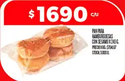 Supermercados DIA Pan para hamburguesas con sesamo oferta