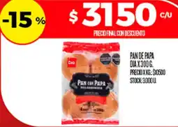 Supermercados DIA Dia pan con papa oferta