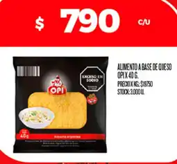 Supermercados DIA Opi alimento a base de queso oferta