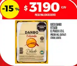 Supermercados DIA Danbo queso feteado el prado oferta