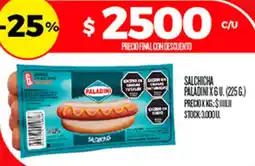 Supermercados DIA Paladini salchicha oferta
