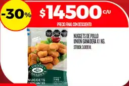 Supermercados DIA Union ganadera nuggets de pollo oferta